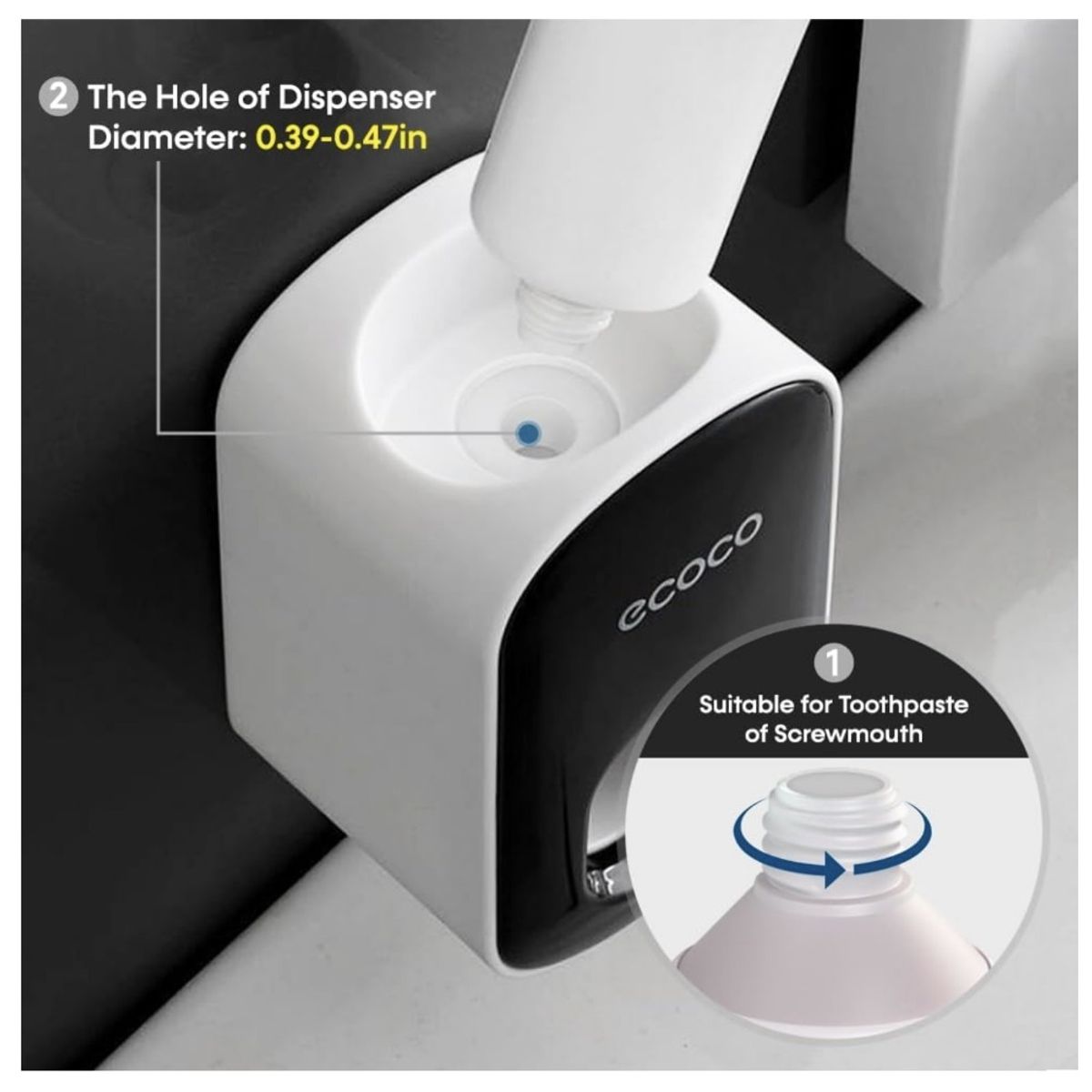 GENERICO - Dispensador Ecoco automático de pasta de dientes