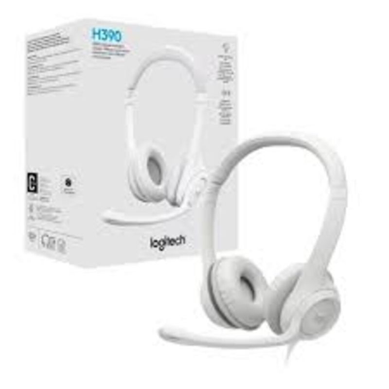 LOGITECH - AUDIFONO CMICROFONO LOGITECH H390 981-001285 WHITE