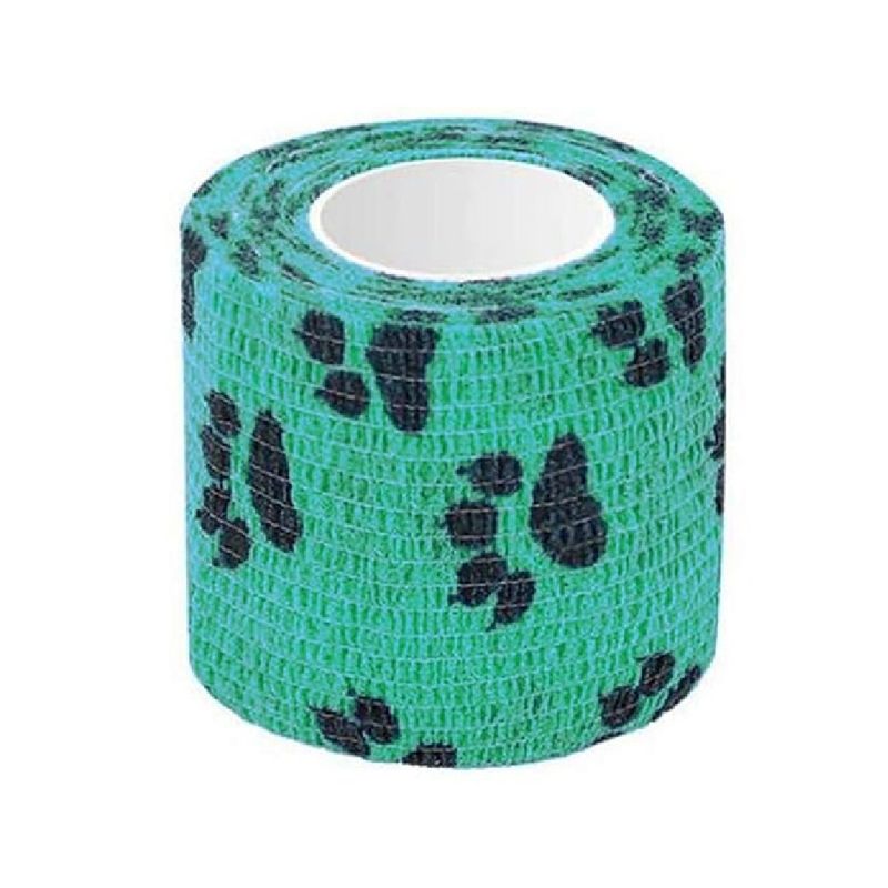 GENERICO - Vendas elásticas autoadhesivas para perros y gatos verde