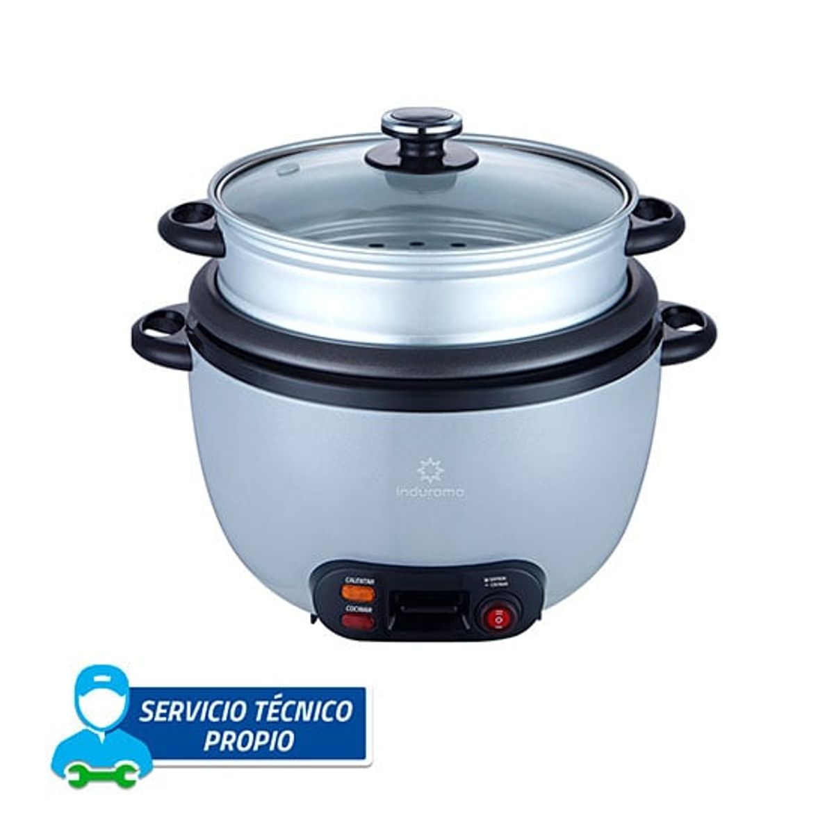 INDURAMA - Olla Arrocera con Vaporera Indurama 18L OAI-GR18 Gris