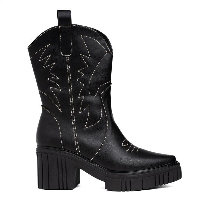 NEBULA - Botines West Coast - Nébula - Negro