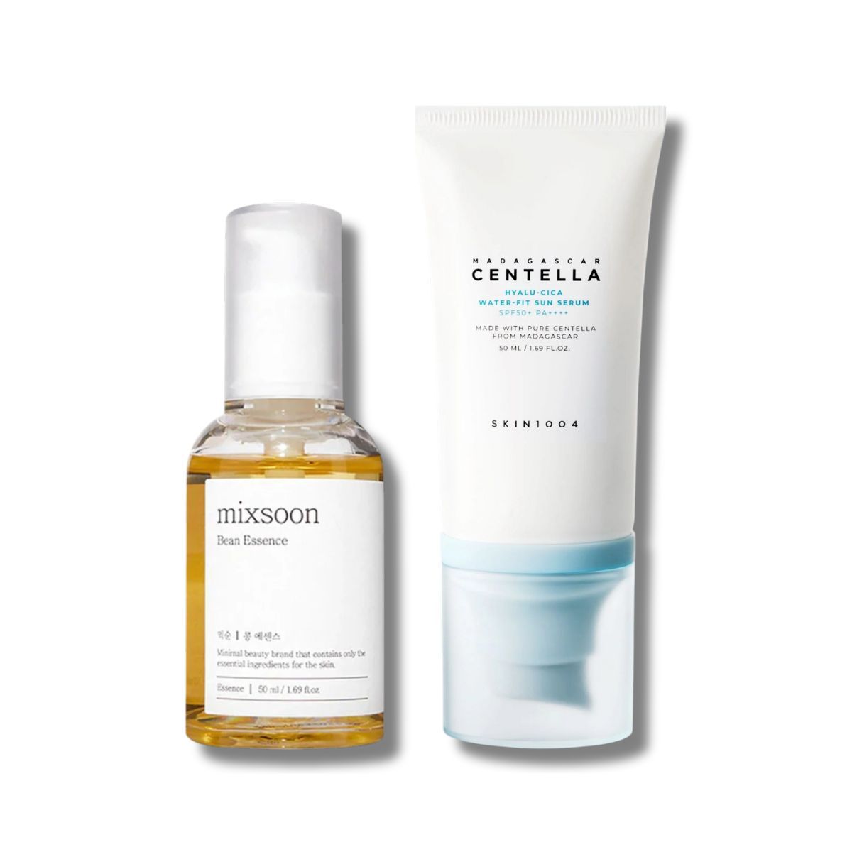 SKIN1004 - Mixsoon Bean Essence + Madagascar Centella Hyalu-Cica Water-Fit Sun Serum Skin1004