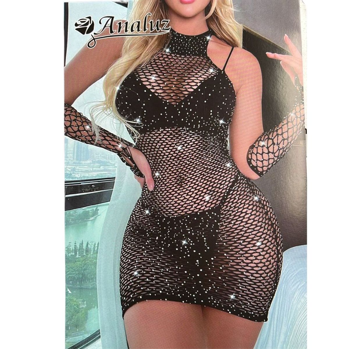 GENERICO - Sexy Vestido Tipo Malla