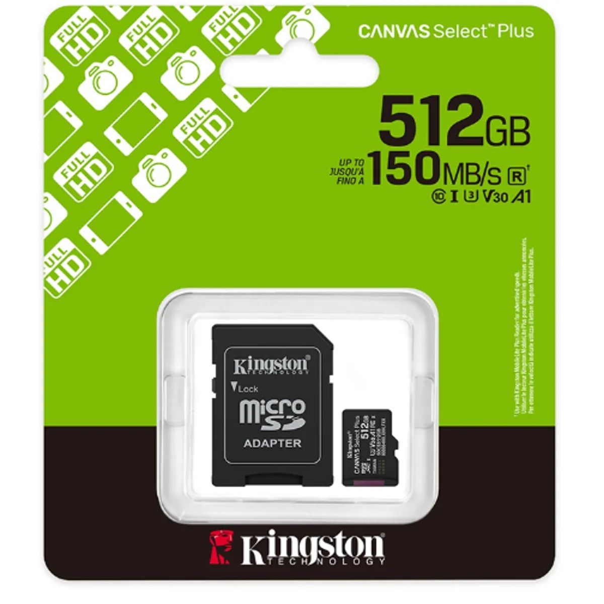 KINGSTON - Memoria Micro SD Kingston Canvas Select 512GB