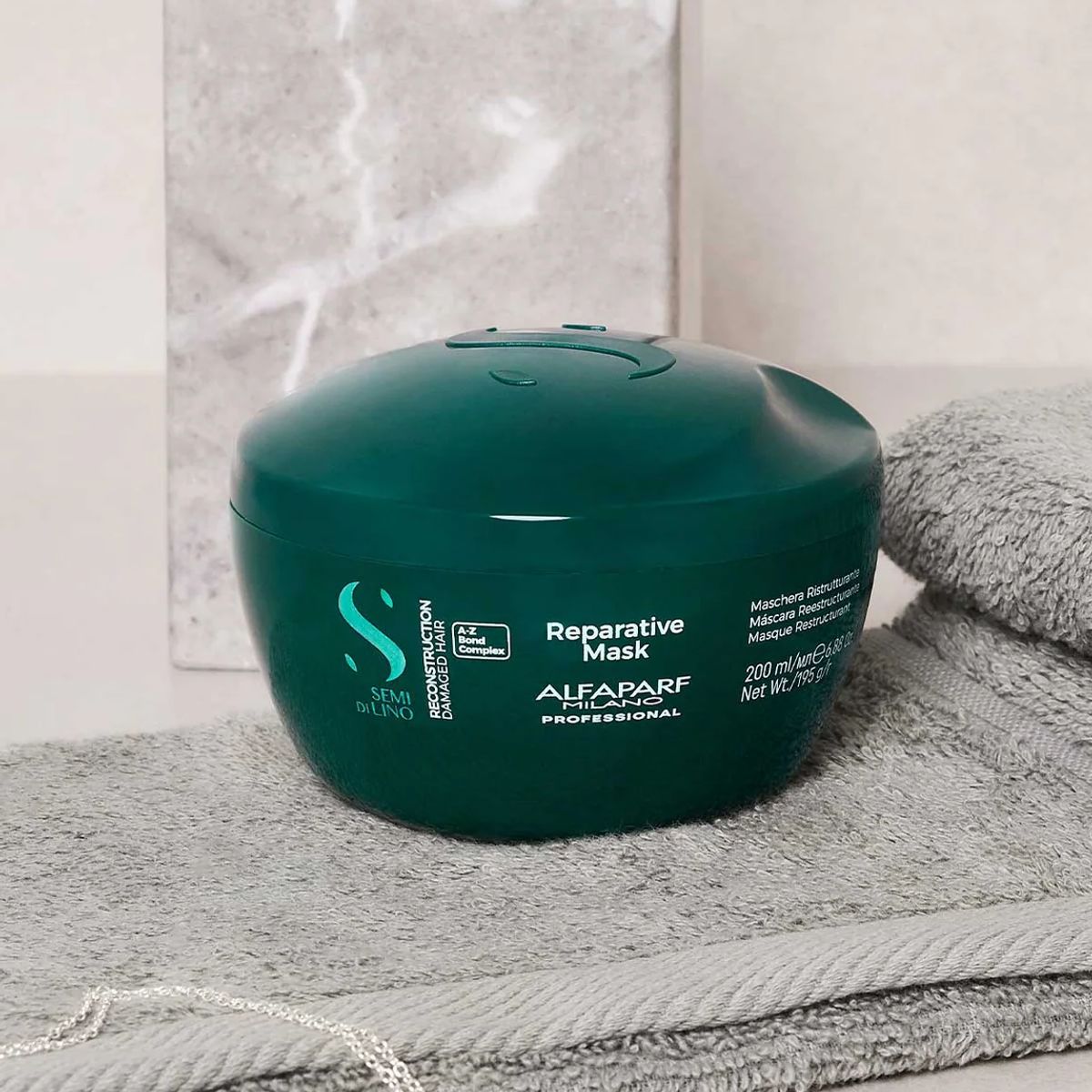 ALFAPARF MILANO - Mascarilla Alfaparf Semi Di Lino Reparative 200 ml