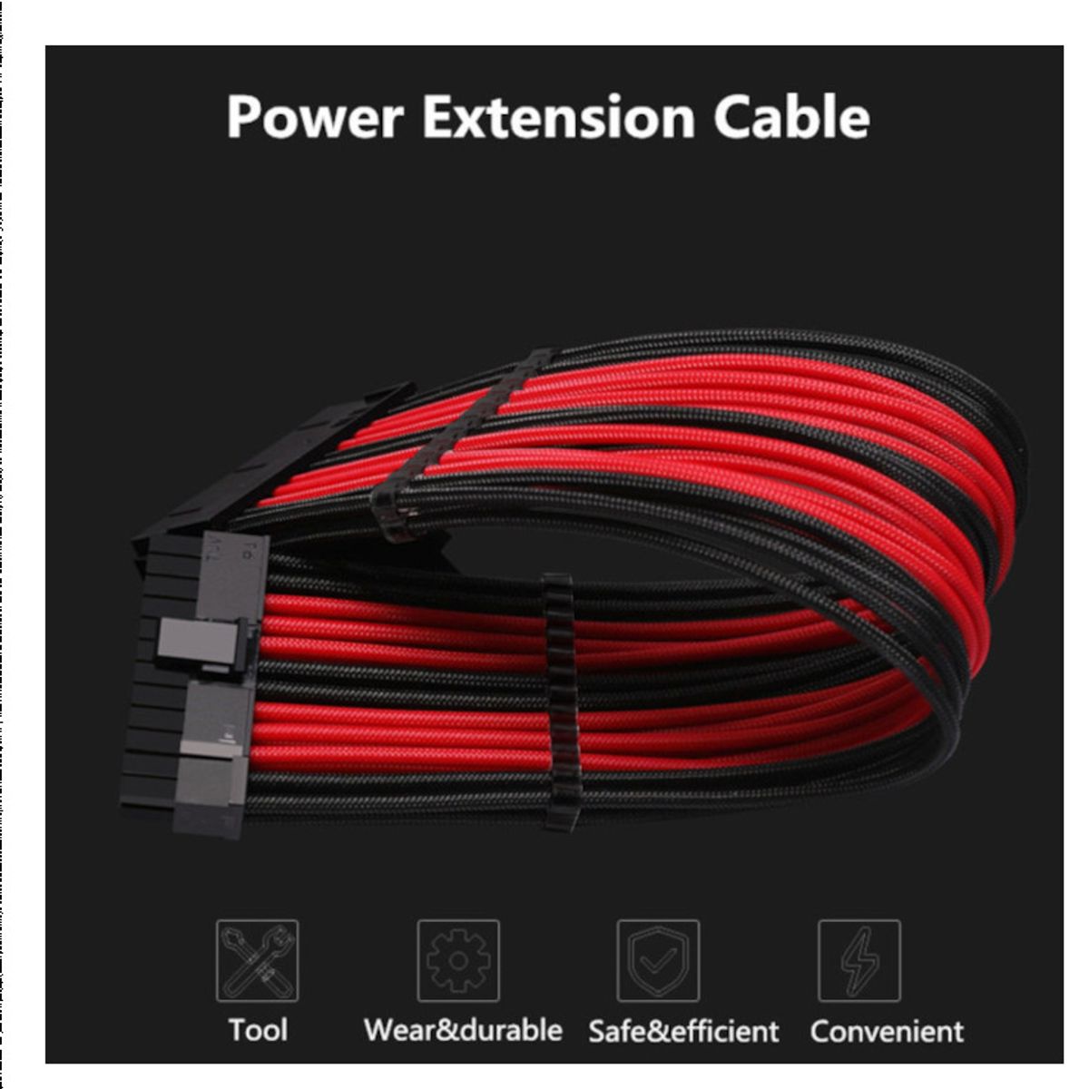 GENERICO - SET 5 CABLE PARA PC EXTENSOR PCU ATX PCI EXPRESS