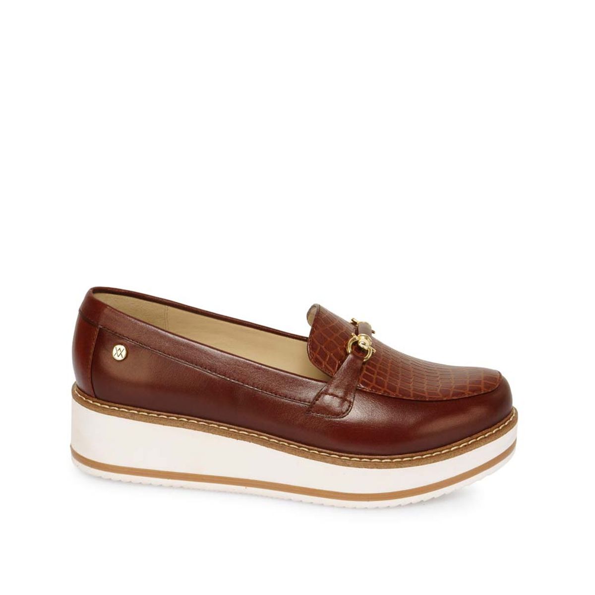 VIALE - Zapato Mocasín Casual TATI-2528 Marrón Claro Viale Cuero