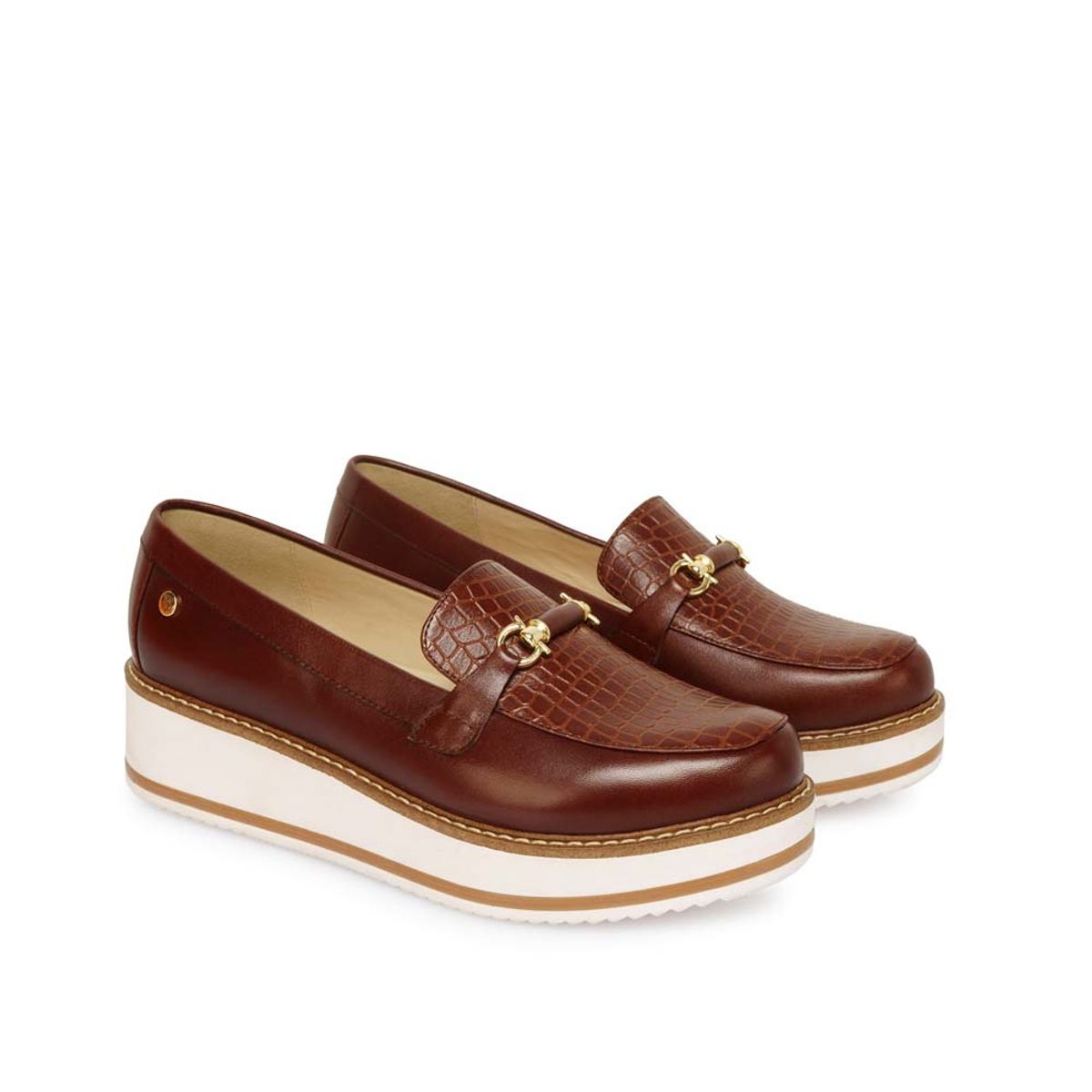 VIALE - Zapato Mocasín Casual TATI-2528 Marrón Claro Viale Cuero