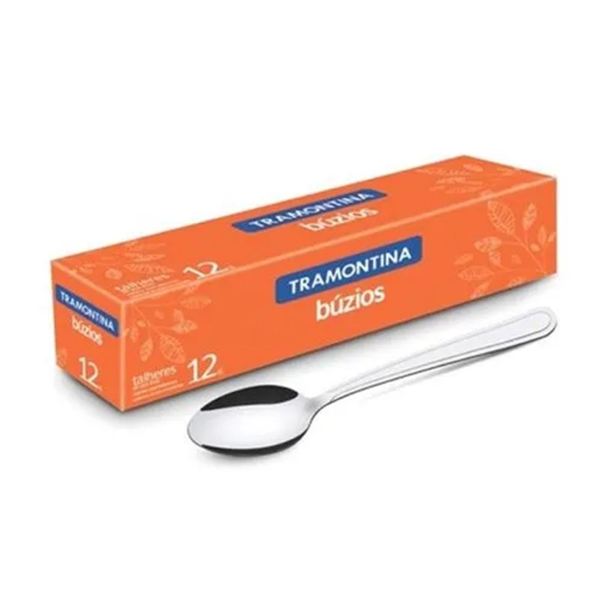 TRAMONTINA - CUCHARA DE POSTRE TRAMONTINA BUZIOS X 12 PIEZAS