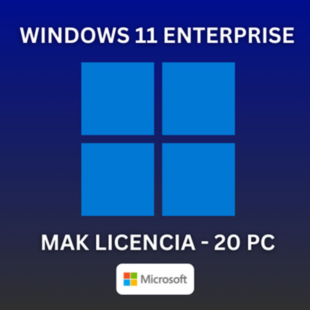 MICROSOFT - Windows 11 Enterprise Mak para 20 PC