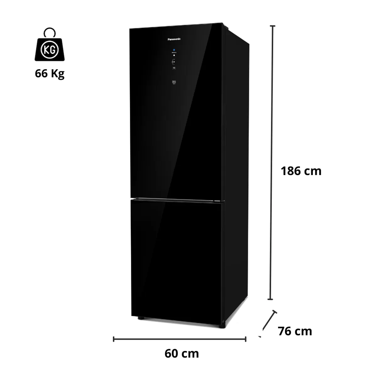 PANASONIC - Refrigeradora Bottom Freezer NR-BB41 397L + Microondas SB25 Negro 20L