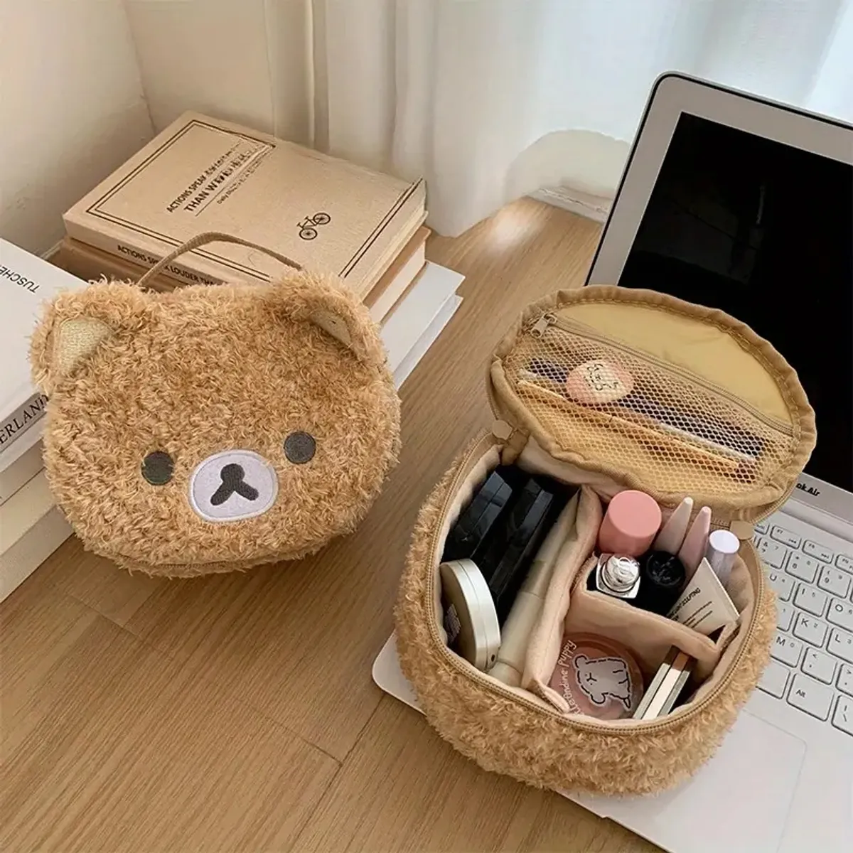 GENERICO - Neceser de Felpa Porta Cosméticos Rilakkuma