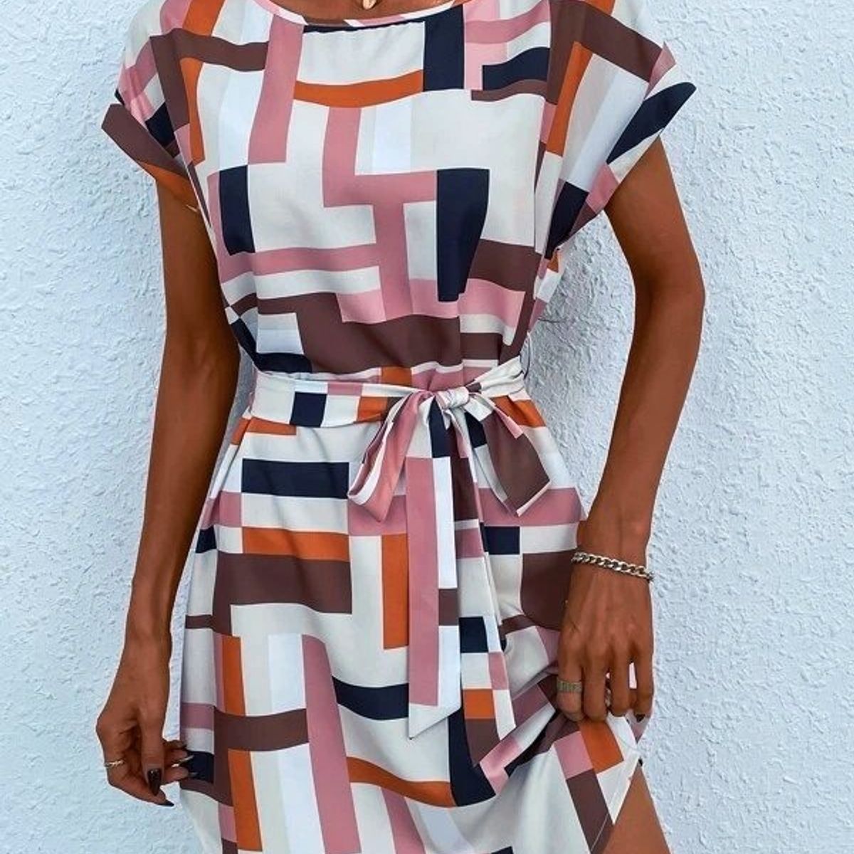 GENERICO - Vestido de Seda Francesa con Estilo Moderno