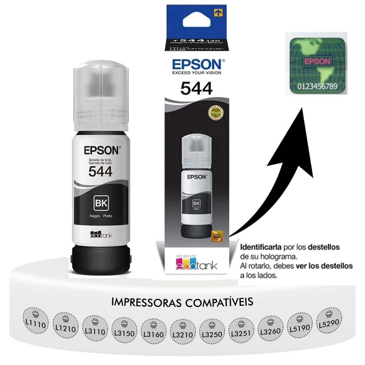 GENERICO - TINTA EPSON T544 BLACK 65ml