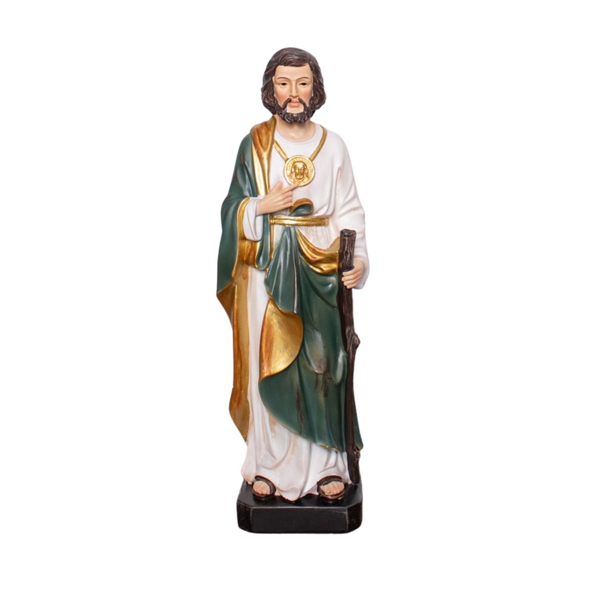 PANADECOR - Figura De San Judas Tadeo Panadecor Con Túnica Verde 24Cm Poliresina