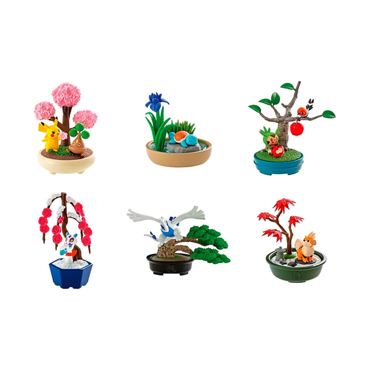 POKEMON - Pokemon Re Ment Bonsai Set Caja Completa