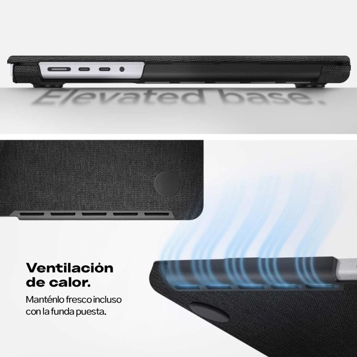 SPIGEN - Case Macbook Pro 14 M4/Pro/Max 2024 Spigen Urbanfit Negro