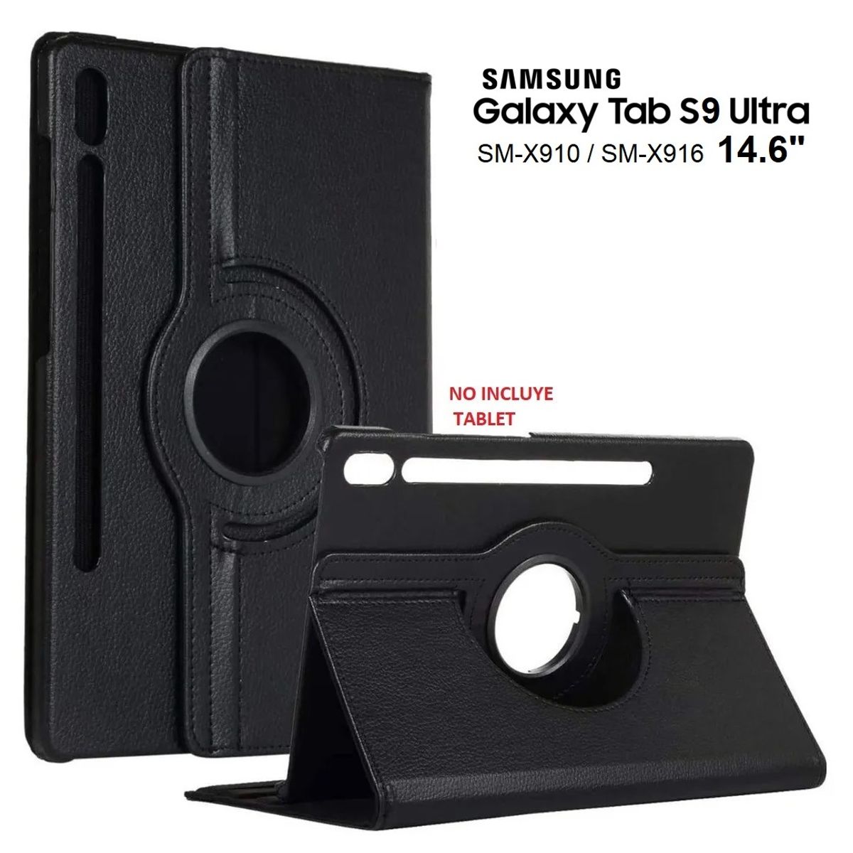 GENERICO - Funda Giratoria para Samsung Tab S9 Ultra 14.6 SM-X910 X916 Case 360°