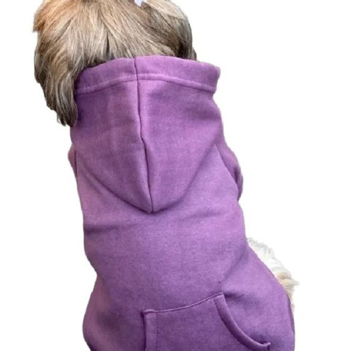 MARC - Ropa De Mascota Polera Con Capucha Color Lila Talla 0