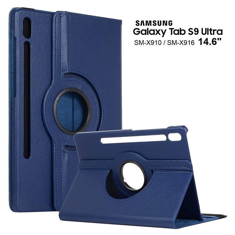 GENERICO - Funda Giratoria para Samsung Tab S9 Ultra 14.6 SM-X910 X916 Case 360°