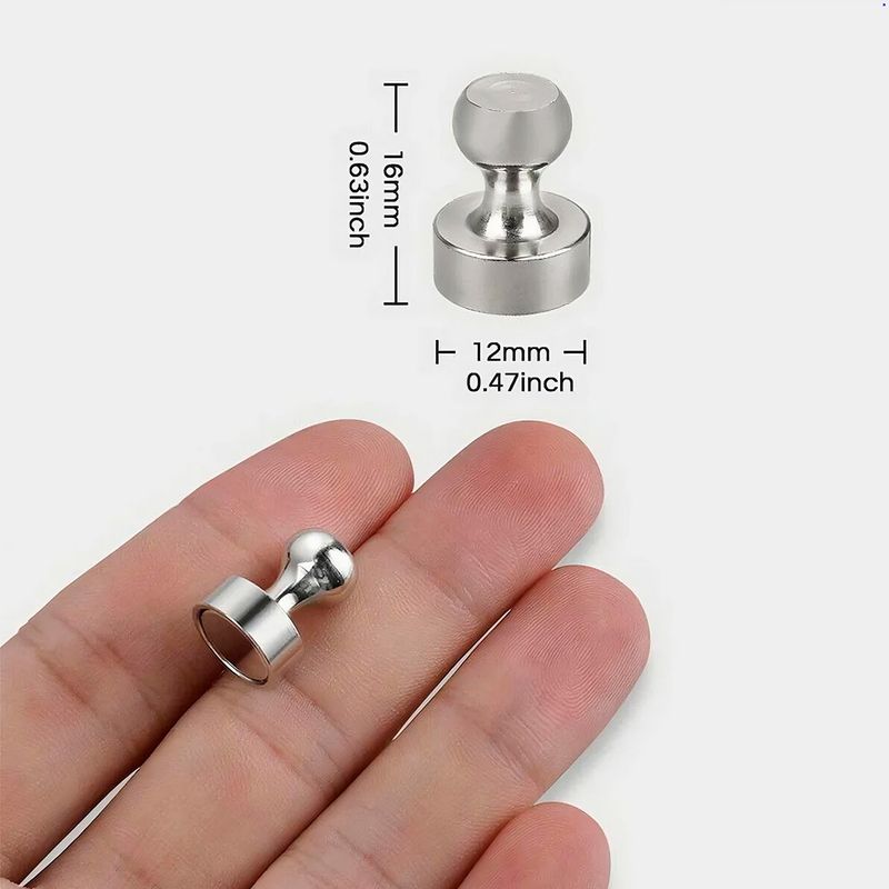 GENERICO - Set de Imánes De Base Magnetics Redondo Pack 10 Unids