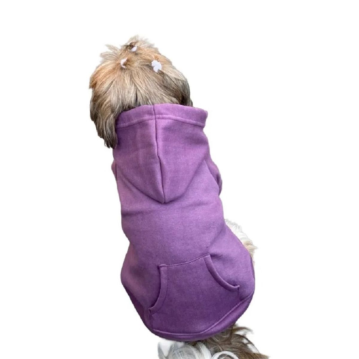 MARC - Ropa De Mascota Polera Con Capucha Color Lila Talla 04