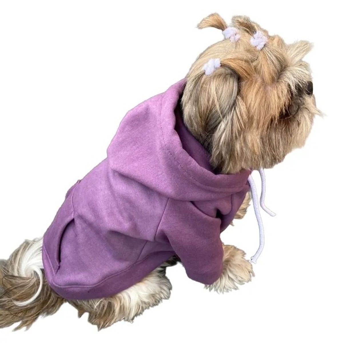 MARC - Ropa De Mascota Polera Con Capucha Color Lila Talla 04