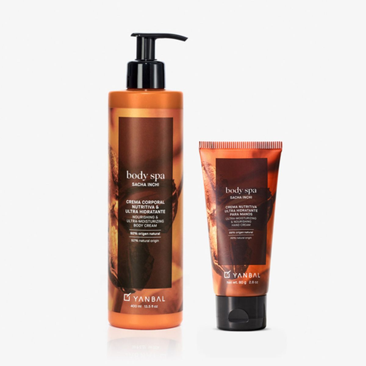 YANBAL - Set Body Spa Sacha Inchi Crema de manos + Crema de cuerpo