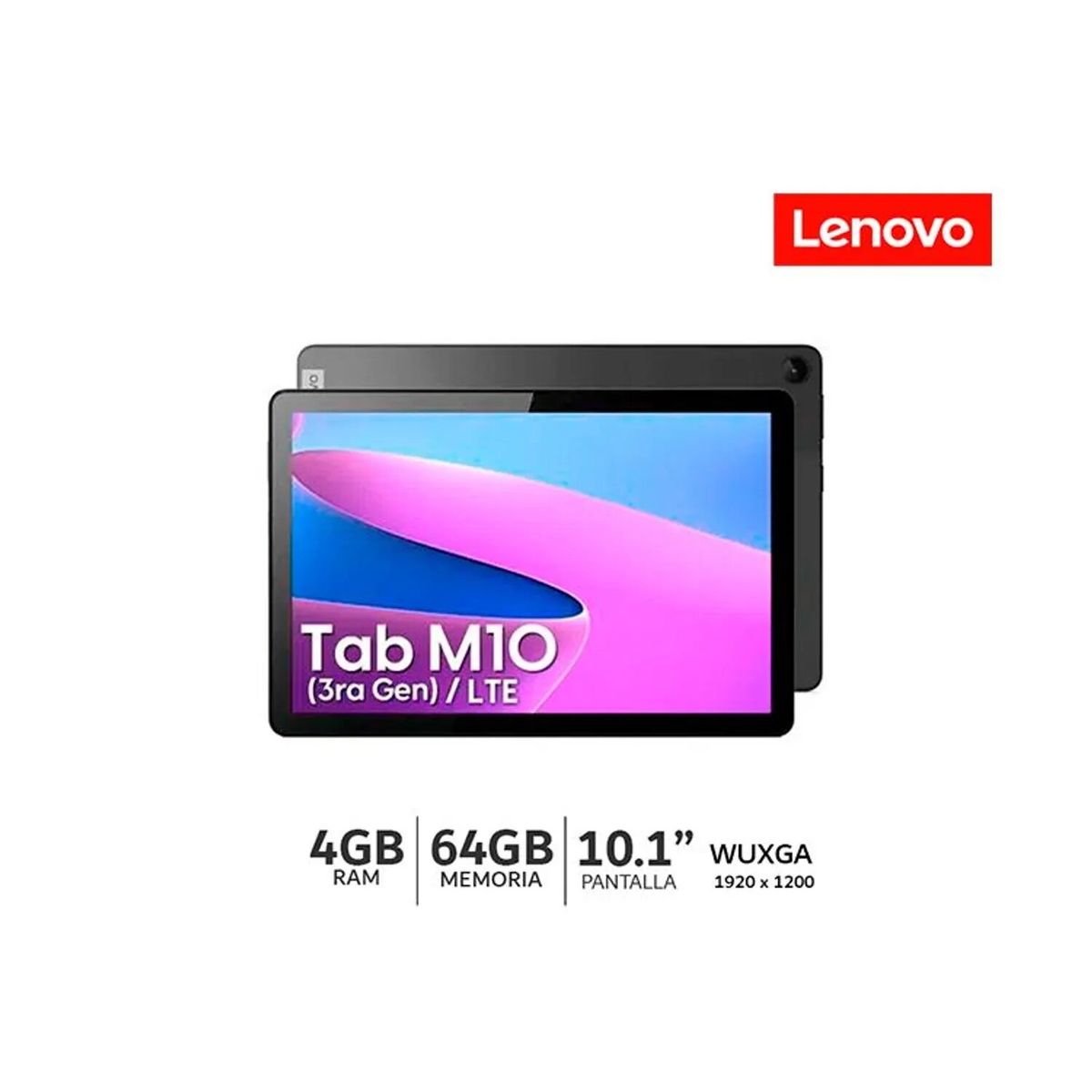 LENOVO - Tablet Lenovo TAB M10 3ra Gen TB328XU 4GB Ram - 64GB 4G LTE Pantalla 101”