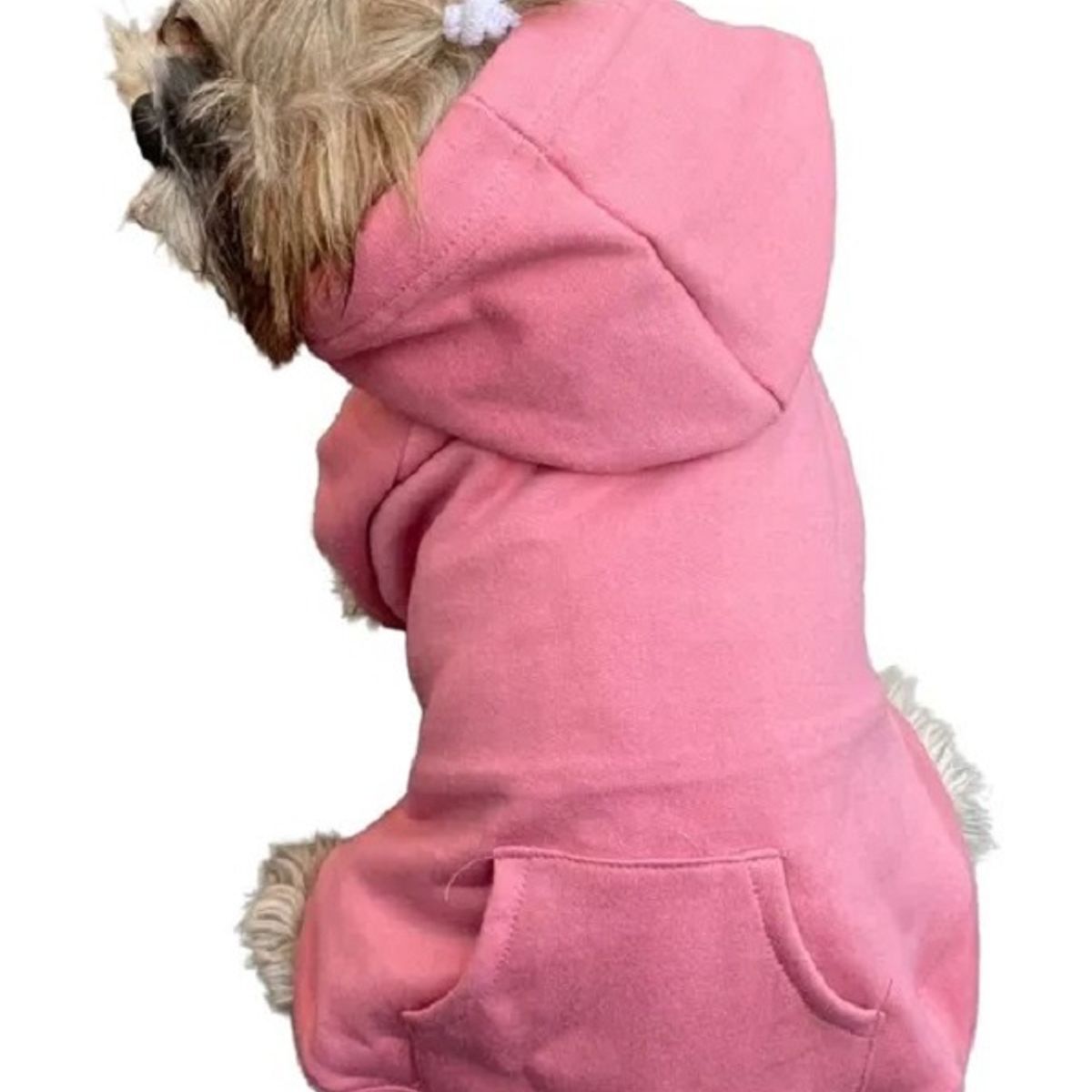 MARC - Ropa De Mascota Polera Con Capucha Color Palo Rosa Talla 03