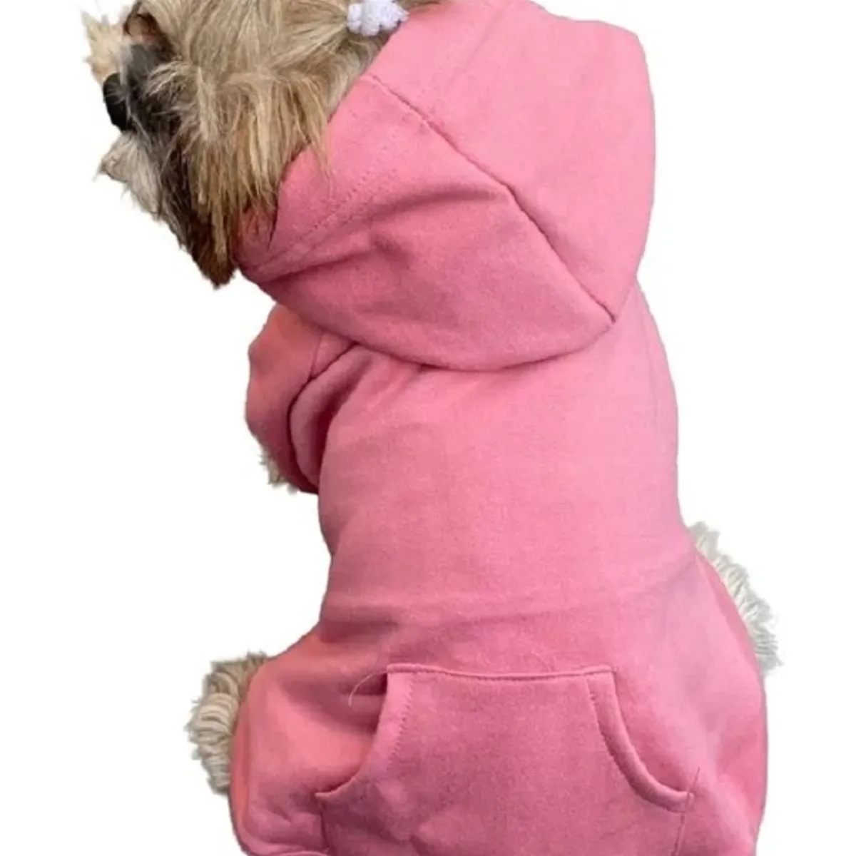 MARC - Ropa De Mascota Polera Con Capucha Color Palo Rosa Talla 05