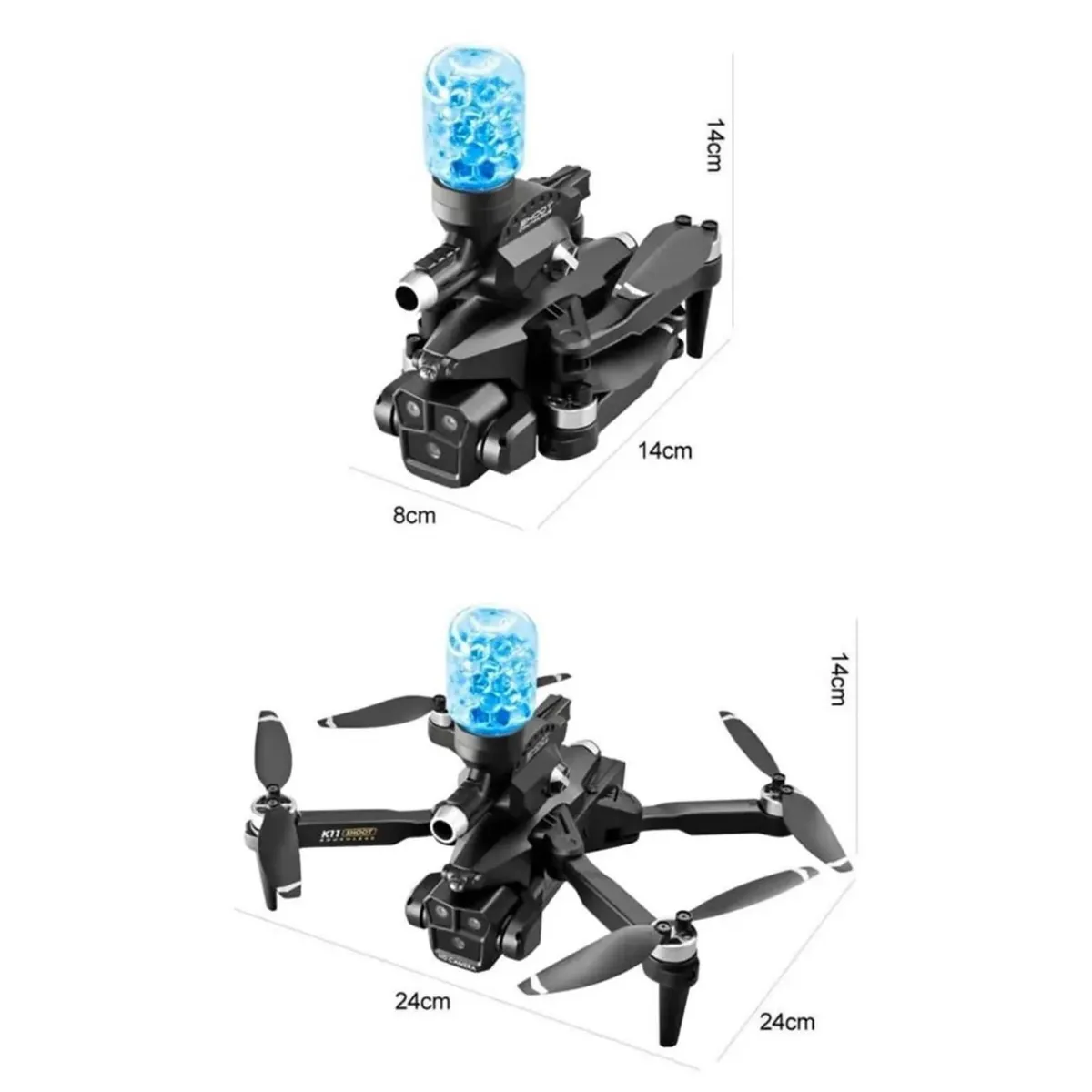 OEM - Drone K11 Max Con Tres Cámaras 4k Hd En Cuatro Direcciones