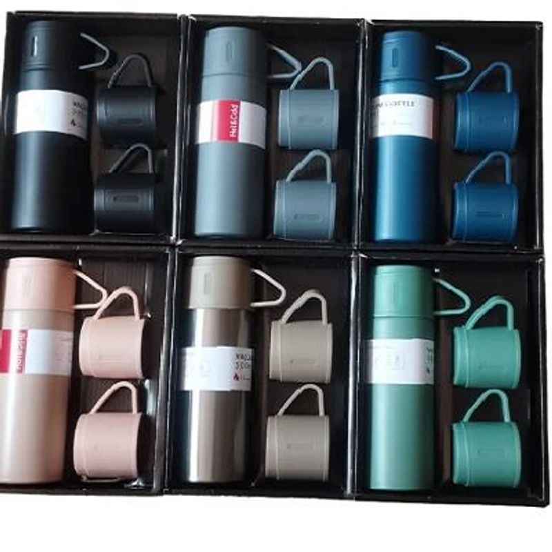 GENERICO - termo vacum de acero inoxidable de 500 ml azul