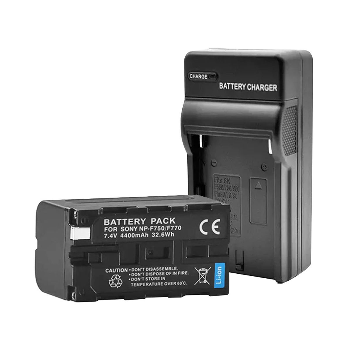 OEM - Kit Batería recargable F750/  F770 y cargador - cámaras SONY y Luz Led