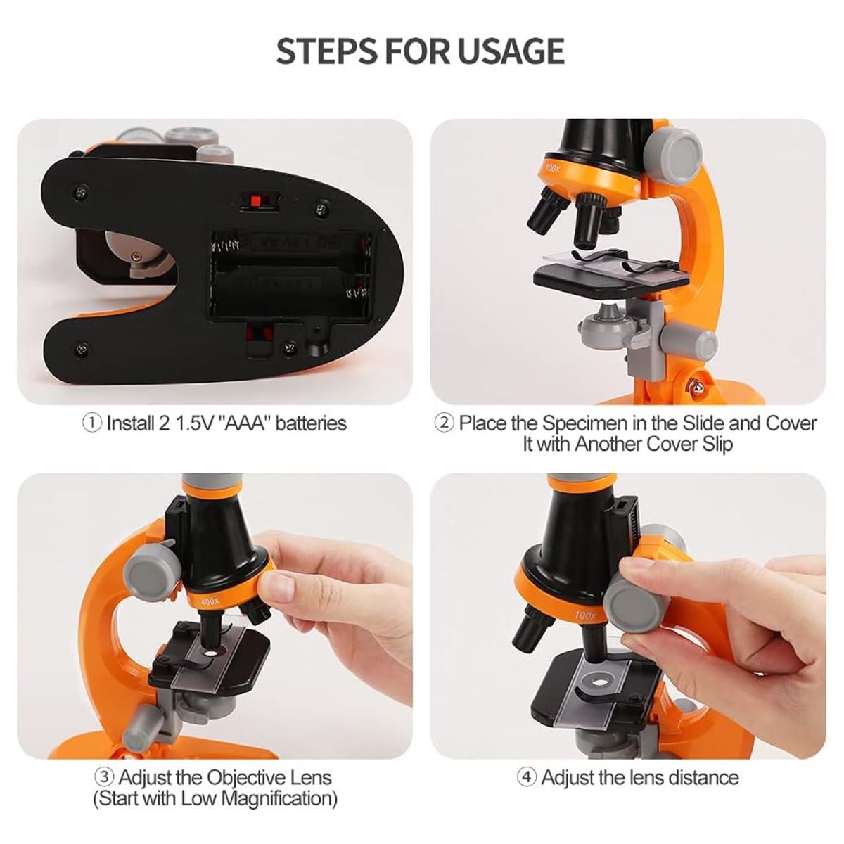 GENERICO - Microscopio Cientifico Didactico para Niños