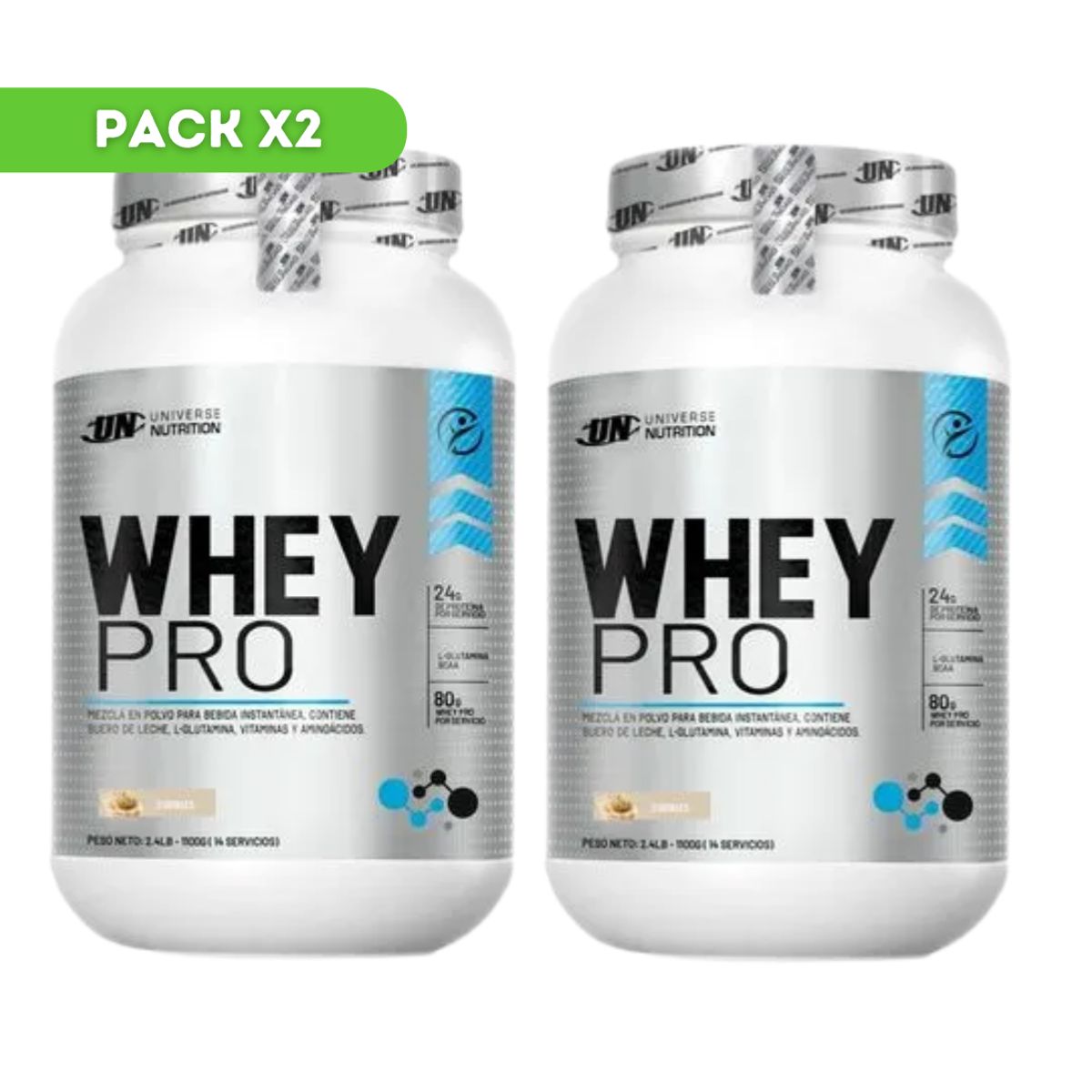UNIVERSE NUTRITION - WHEYPRO 1KG COOKIES PACK X2
