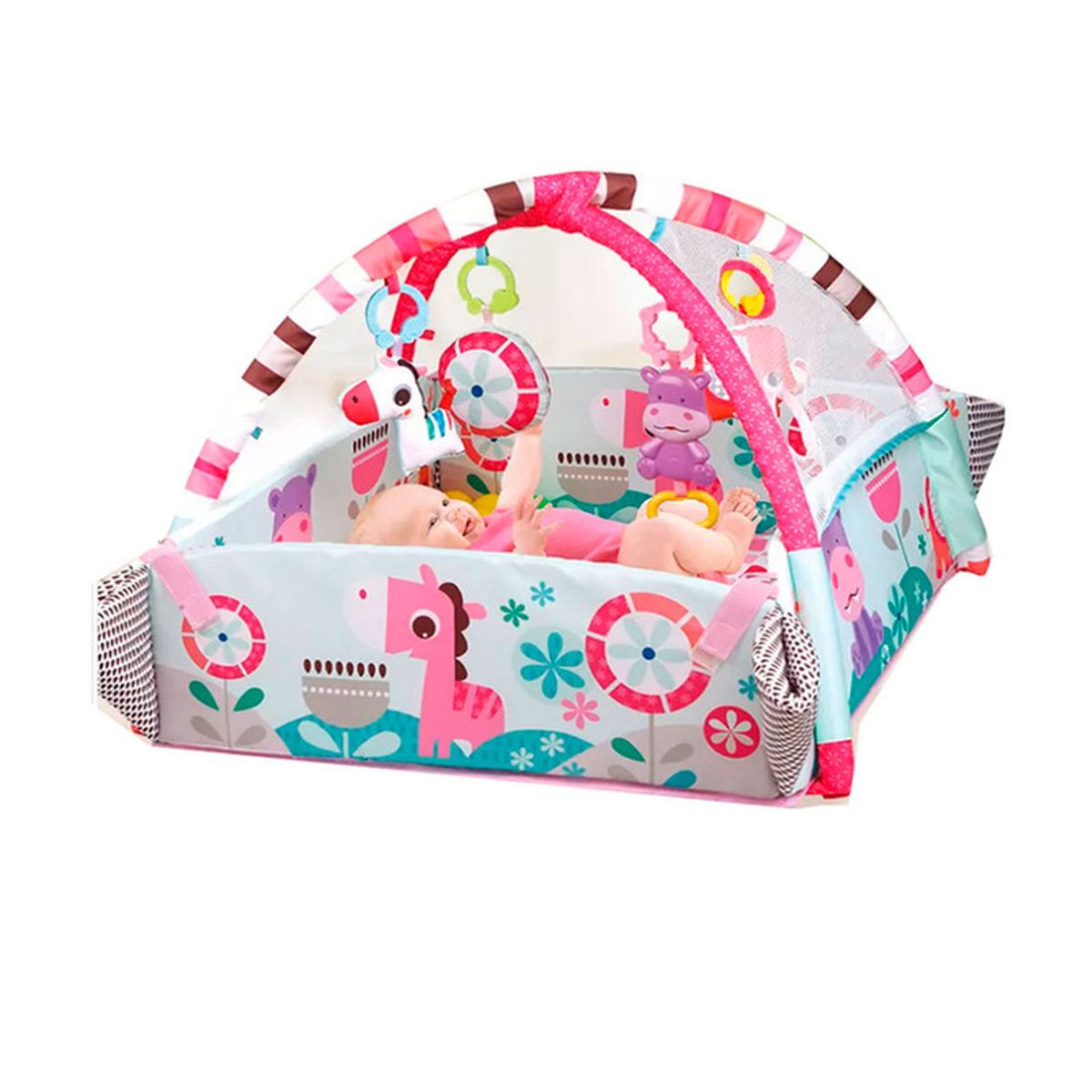 IDEAL - Gimnasio Multifuncional  5 en 1 IDEAL Rosado