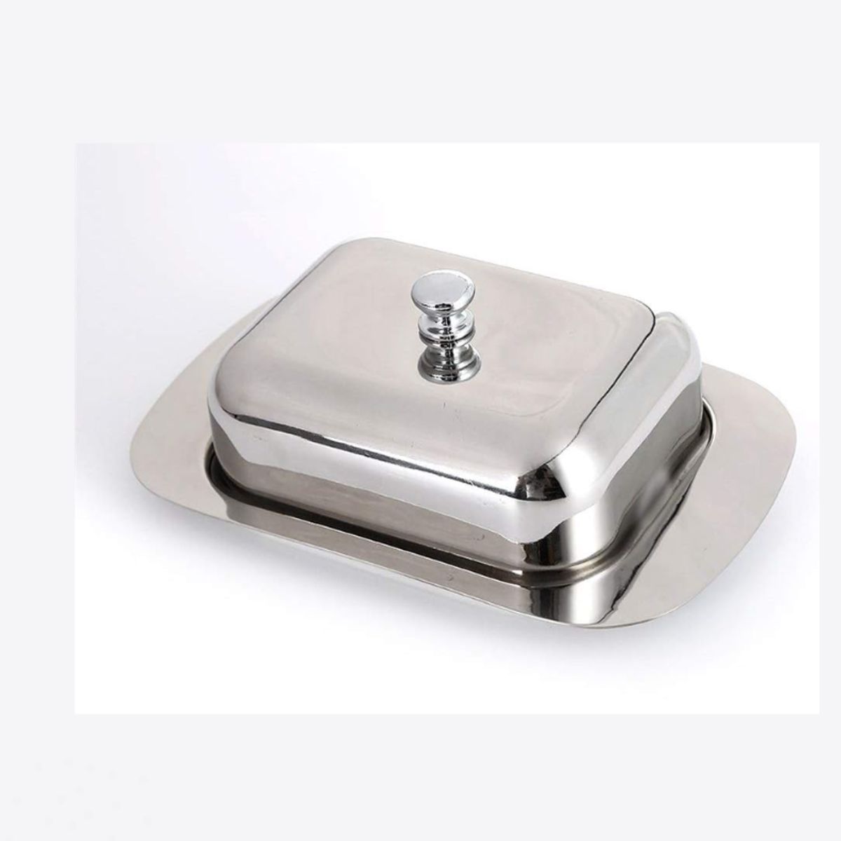 GENERICO - Mantequillera de acero inoxidable 180 g