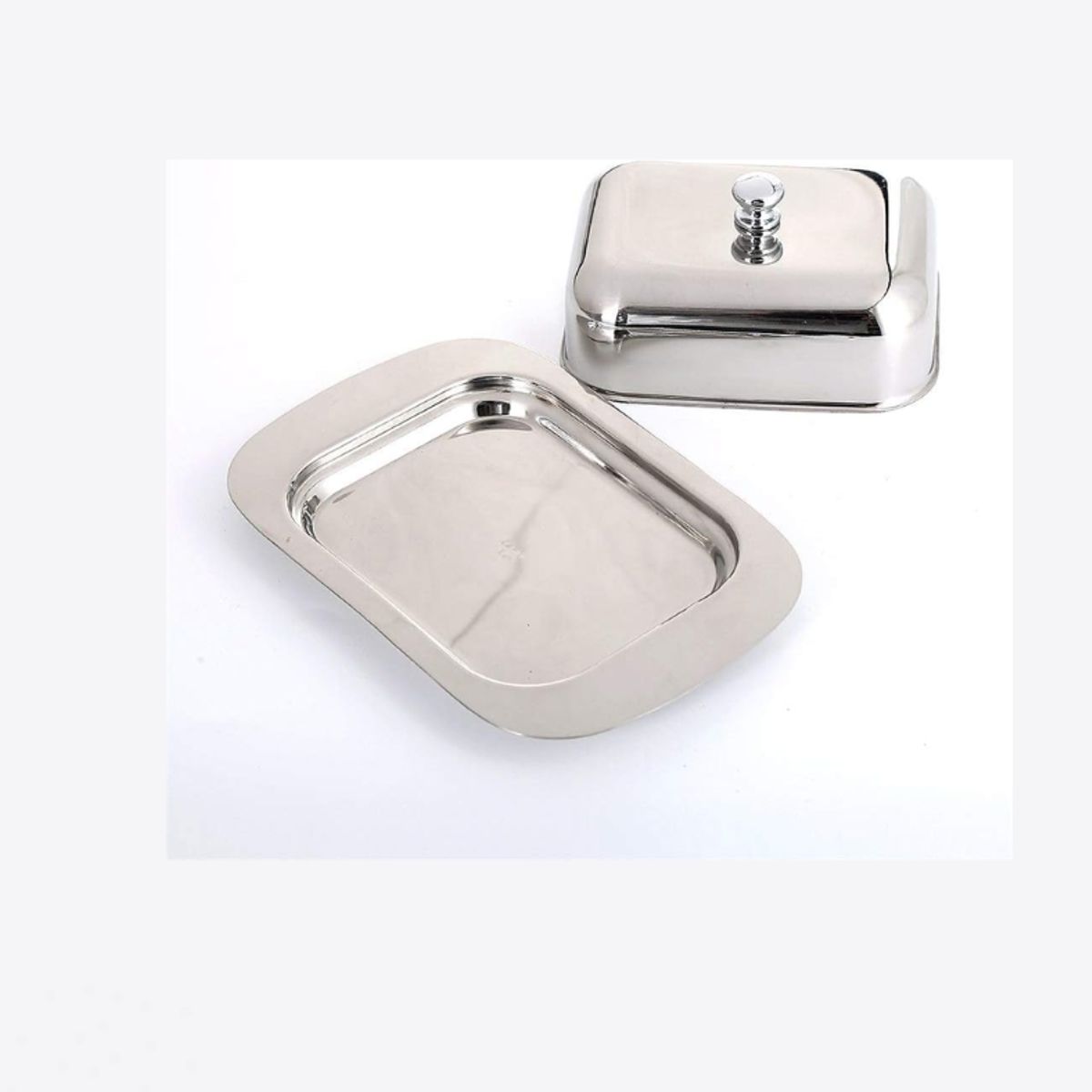 GENERICO - Mantequillera de acero inoxidable 180 g