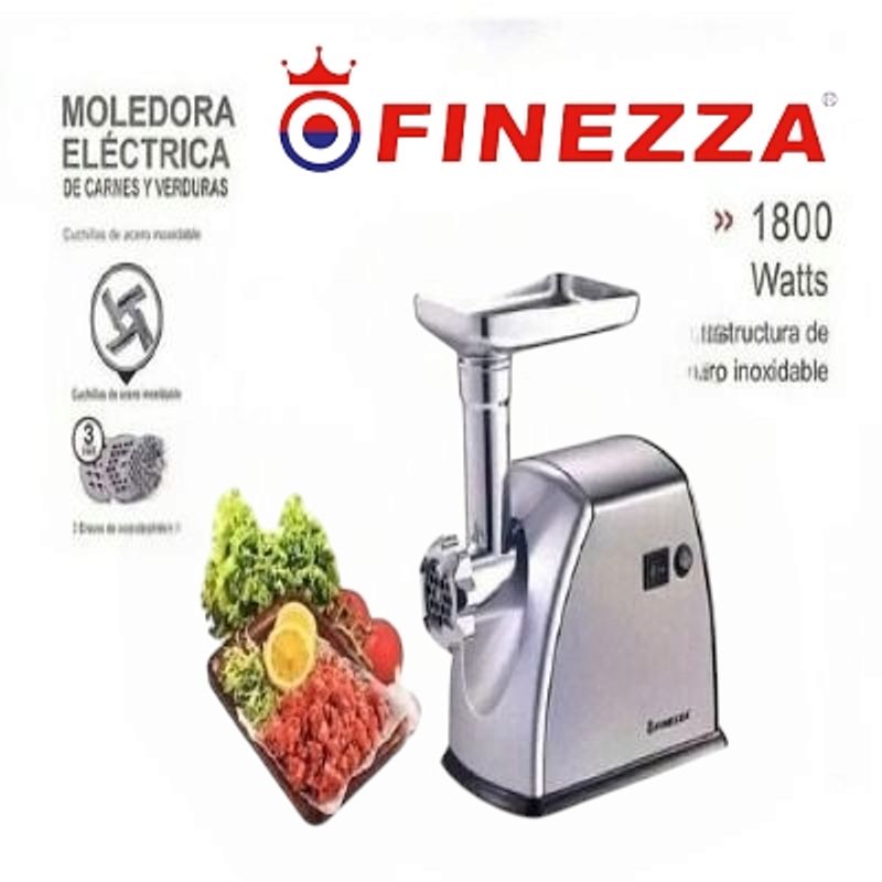 FINEZZA - MOLEDORA ELECTRICA DE CARNE Y VERDURA  FZ- 102MC 1800W