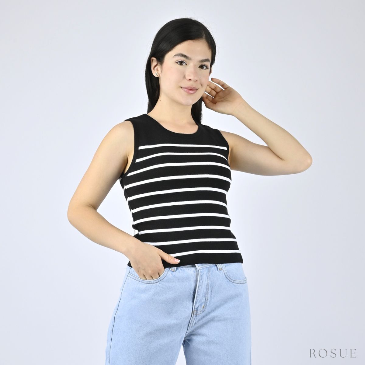 ROSUE - Polo de Hilo Rayas Básico