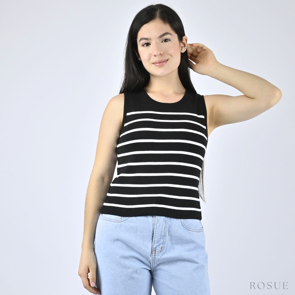 ROSUE - Polo de Hilo Rayas Básico