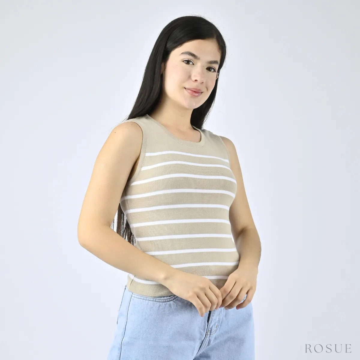 ROSUE - Polo de Hilo Rayas Básico