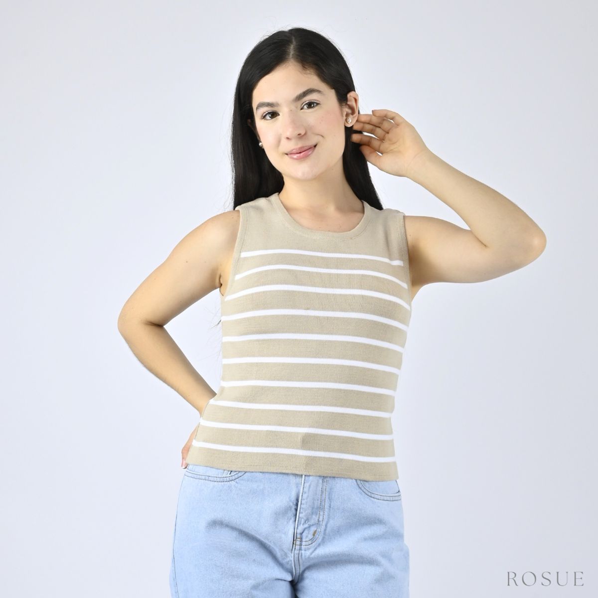 ROSUE - Polo de Hilo Rayas Básico