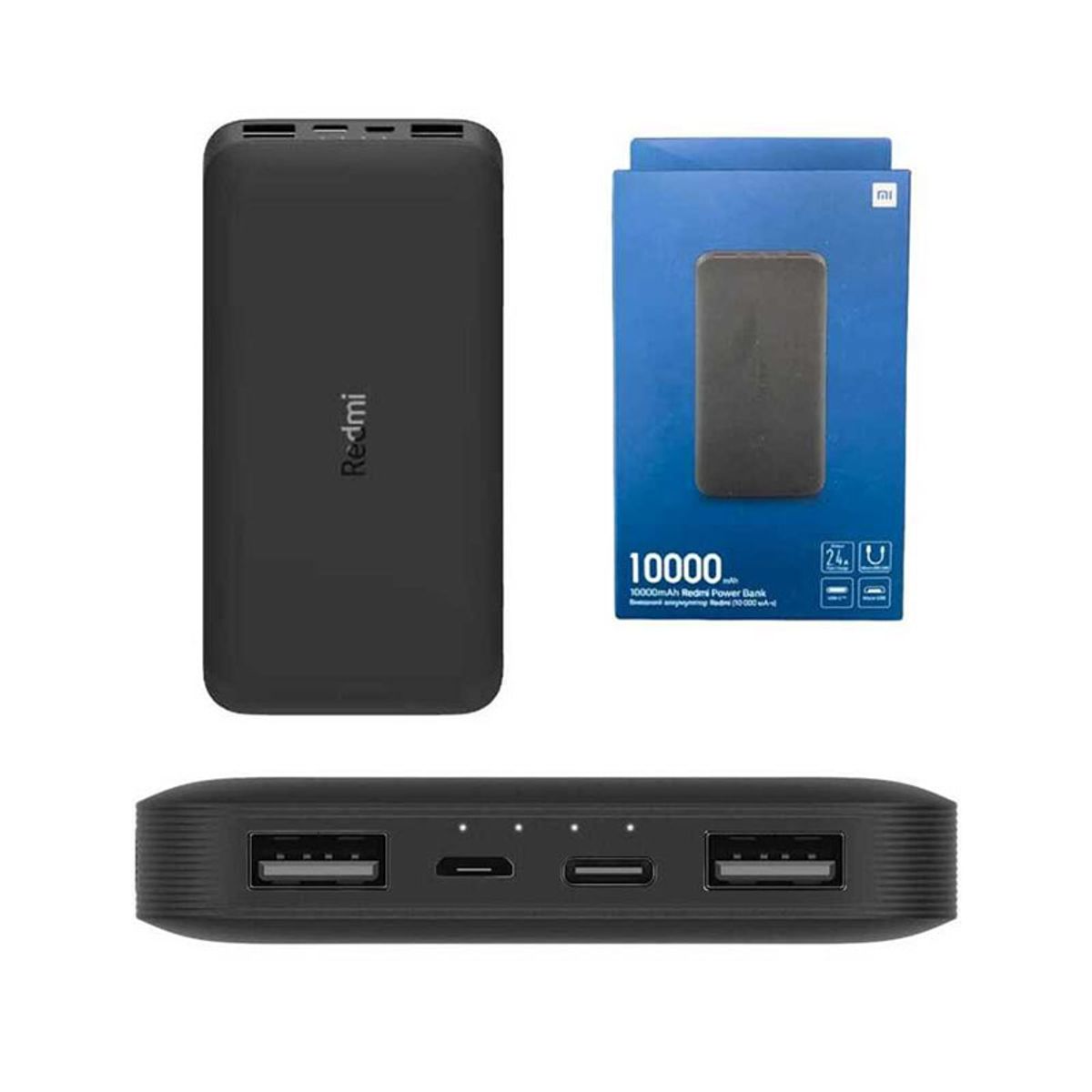 REDMI - Bateria externa Xiaomi Redmi Power Bank 10000mah black