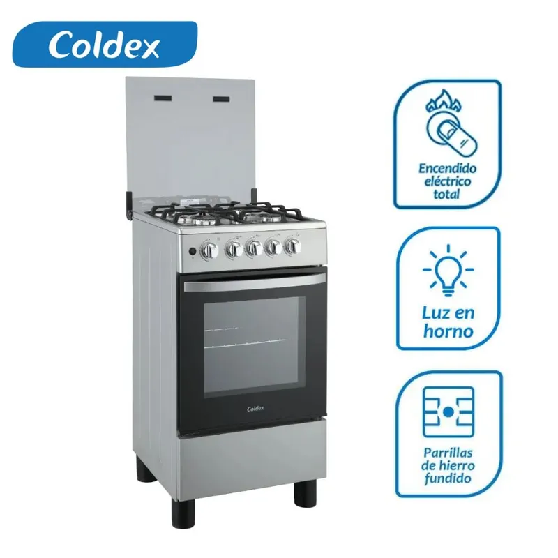 COLDEX - Cocina Coldex a Gas Basic 20" 4 Hornillas CX505 Plus