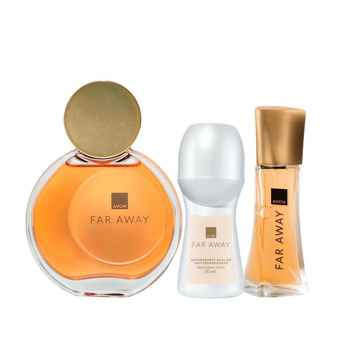 AVON - Far Away Perfume de Mujer con Mini y Deo Roll On