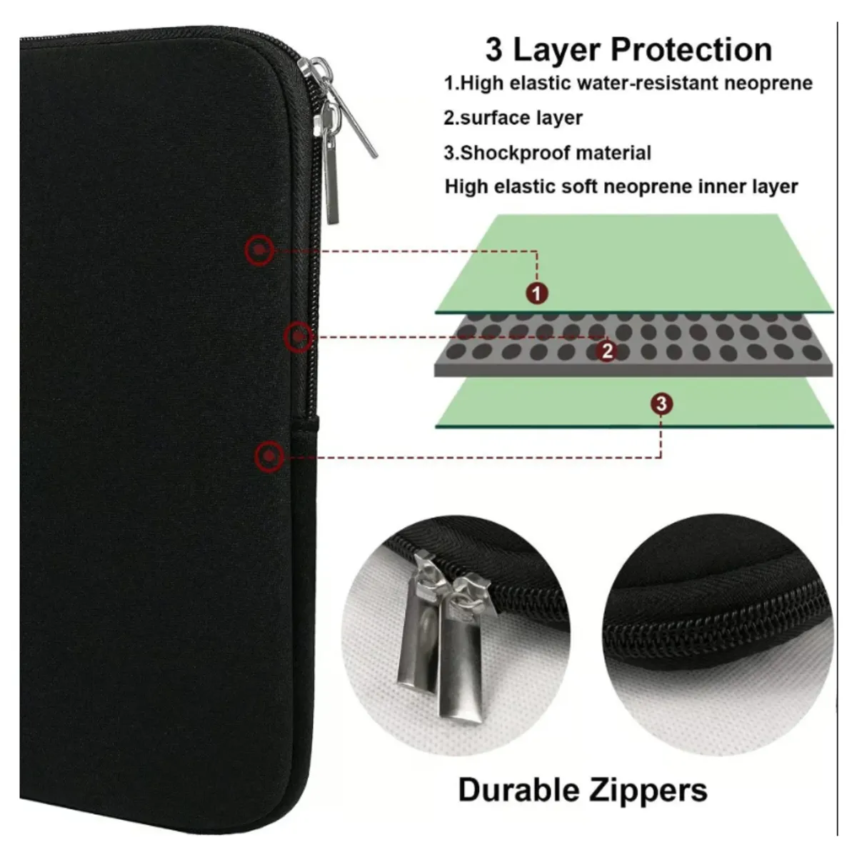 GENERICO - Funda Estuche para Tablet Ipad Maletin de 9 a 10.2 Pulgadas