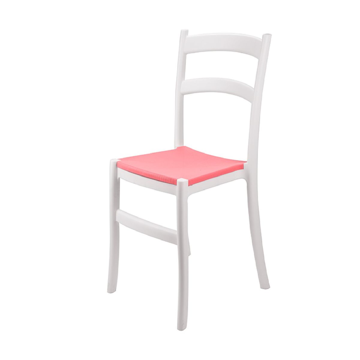 TU MESITA - Silla Práctica de Comedor Aylin color BlancoRojo TU MESITA