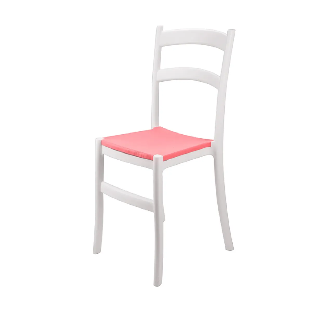 TU MESITA - Silla Práctica de Comedor Aylin color BlancoRojo TU MESITA